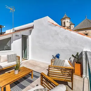 Urban Rose , Superb Private House In Historical Center, With Sunny Rooftop Vakantiehuis Málaga